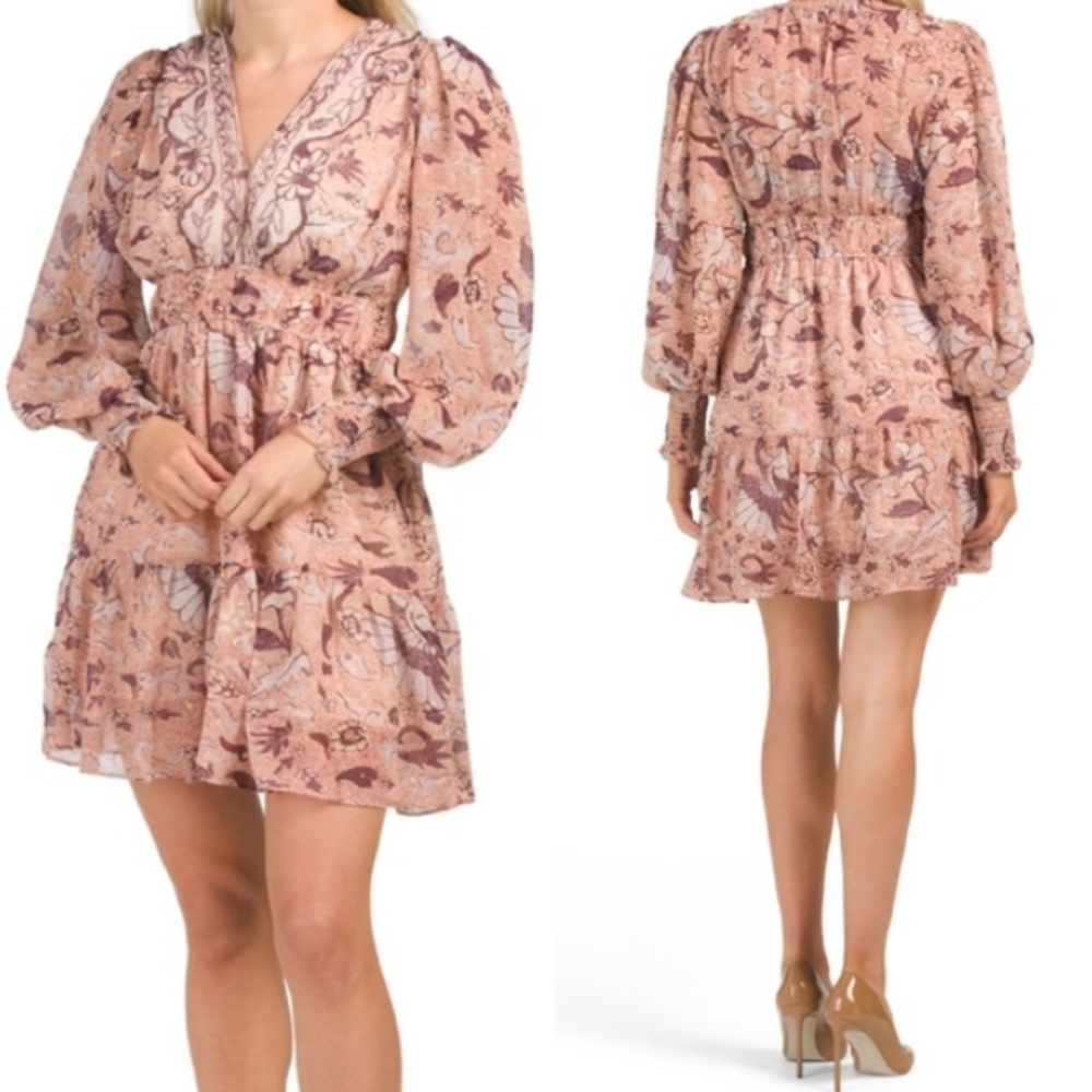 O.P.T. “Degage” Floral Mini Dress NWT